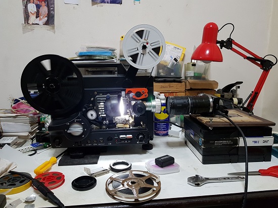 Sankyo DUAL Super 8MM & 8MM Movie Projector variable Speed 