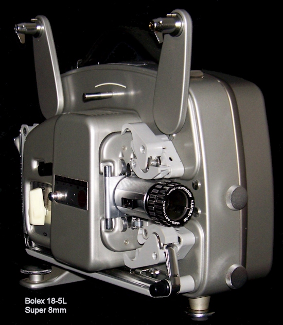 Bolex 18-5L Super 8 / 8mm film projector with case