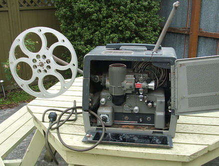 The good old reel to reel projector. In elementary school I loved this, in  high school I always wante…