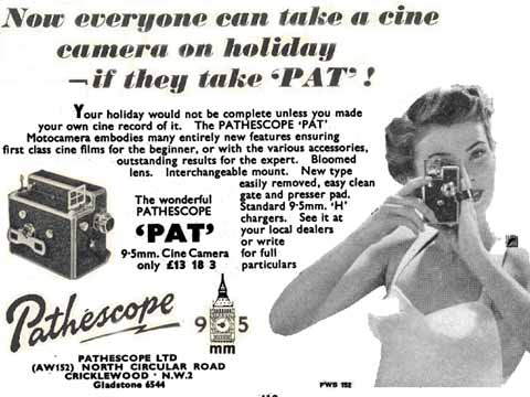 Vintage Pathescope 9.5mm 5 Movie Cine Film Reel 200ft Take up