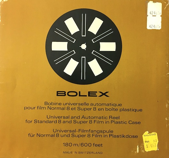 400 foot movie film reel and storage can plastic