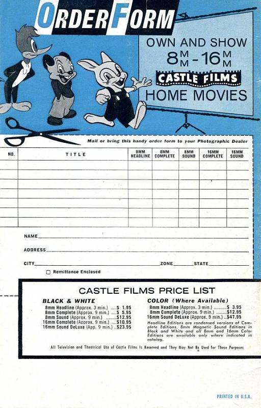 Click image for larger version  Name:	Castle Films 1961 back.jpg Views:	0 Size:	99.6 KB ID:	39782