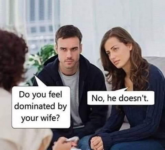 Click image for larger version

Name:	MARRIAGE - Feel dominated by wife.jpg
Views:	325
Size:	59.0 KB
ID:	83818