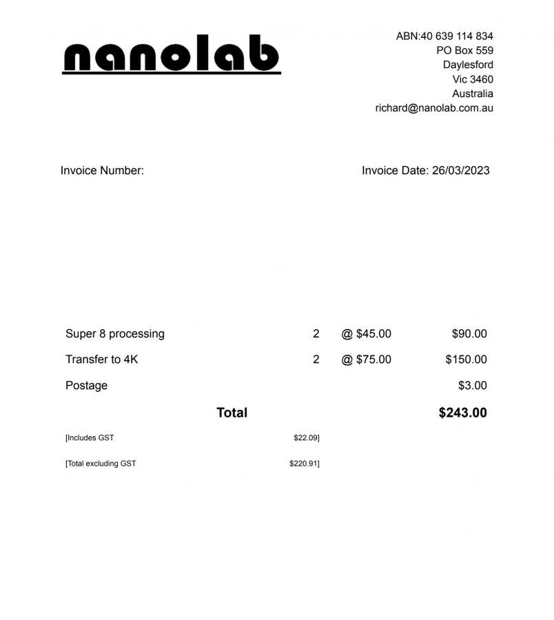 Scanning costs in Australia, it's getting a bit nuts out here. - 8mm Forum