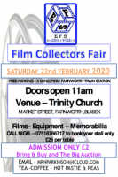 hi everyone......only 5 more days to this years Collectors Fair in Farnworth, my dad, Dennis of Elizabethan Films, started this when I was only 15 years old, I'm now 52 and another year has flown by.....if you can make it there.....then it would be great to see you.....many thanks for all of your previous support....